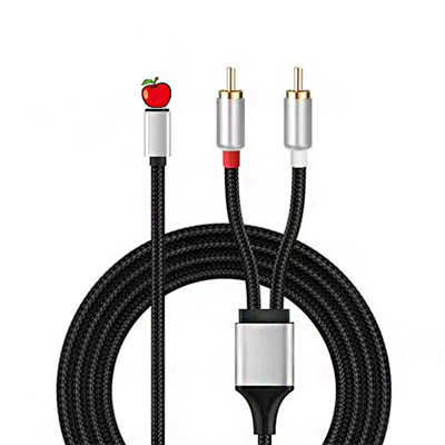 IOS To 2RCA Audio Cable